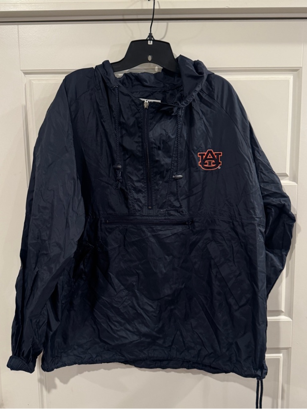 Russell Athletics Vintage Auburn University Pullover Jacket Quarter Zip Sz Large